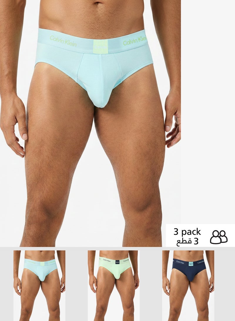 CALVIN KLEIN 3 Pack Briefs - Icon Logo Graphic - Image 5